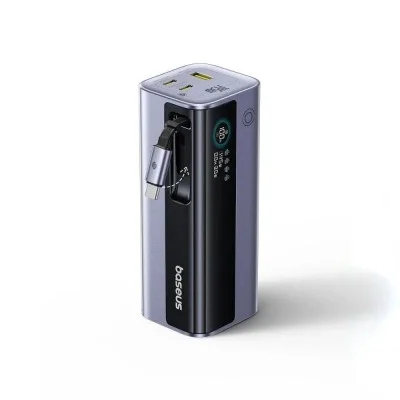 Baseus EnerGeek GR11 Power Bank with Retractable Cable 25000mAh 200W - Space Grey